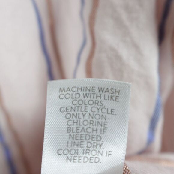 J. Jill Womens Pink Striped Button Front Small - Picture 10 of 10